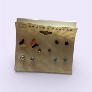 LC Lauren Conrad Butterfly and Stud Earring Set